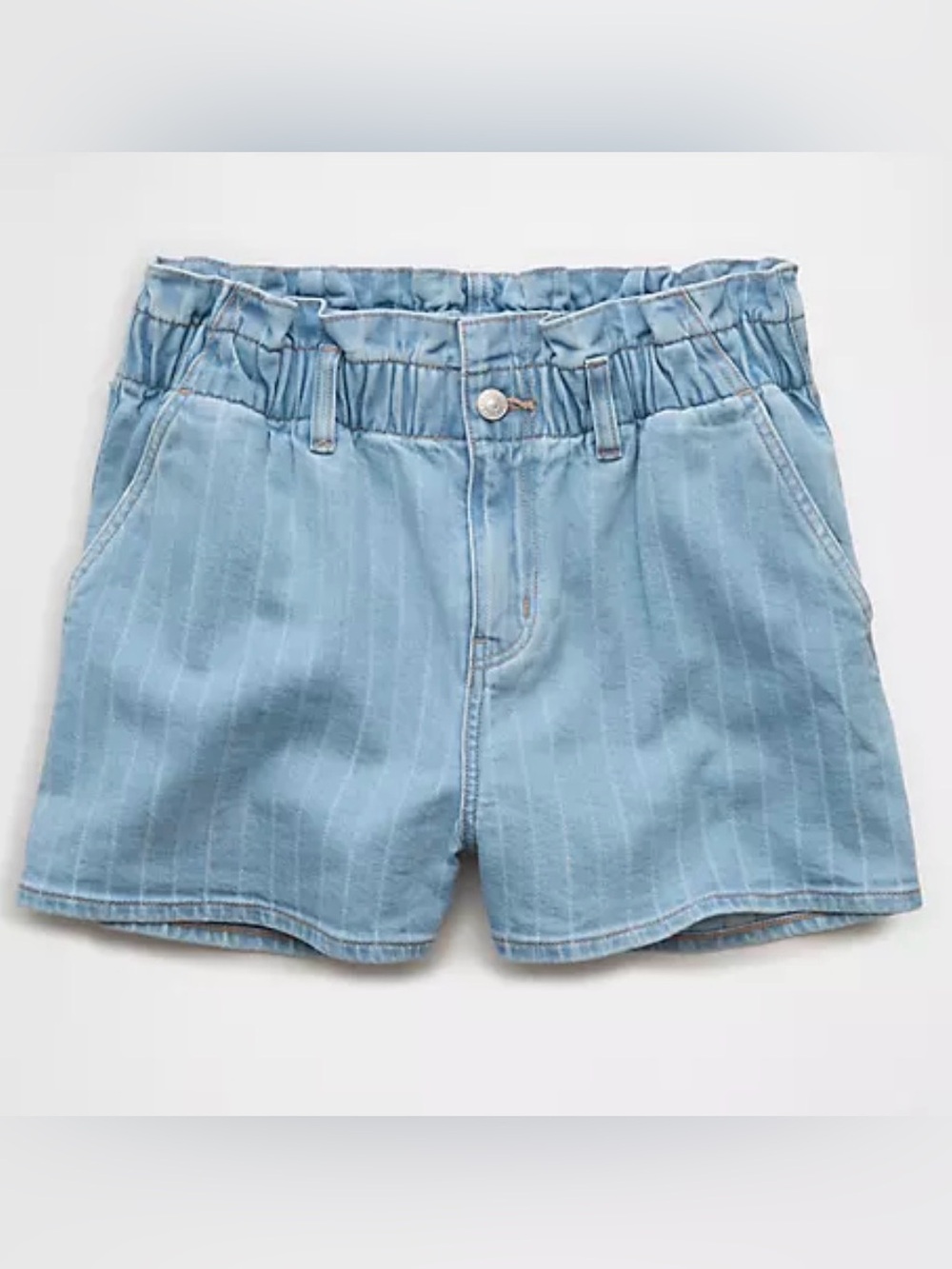 American Eagle Outfitters Light Blue Denim Mom Shorts